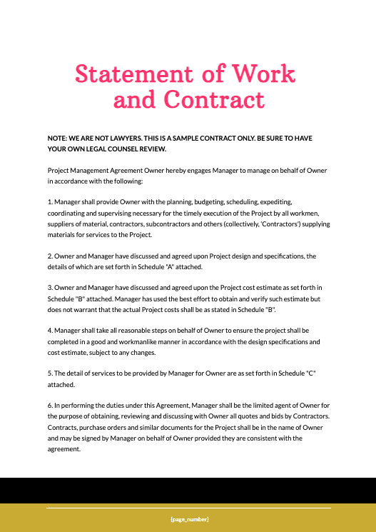 Project Management Proposal Template